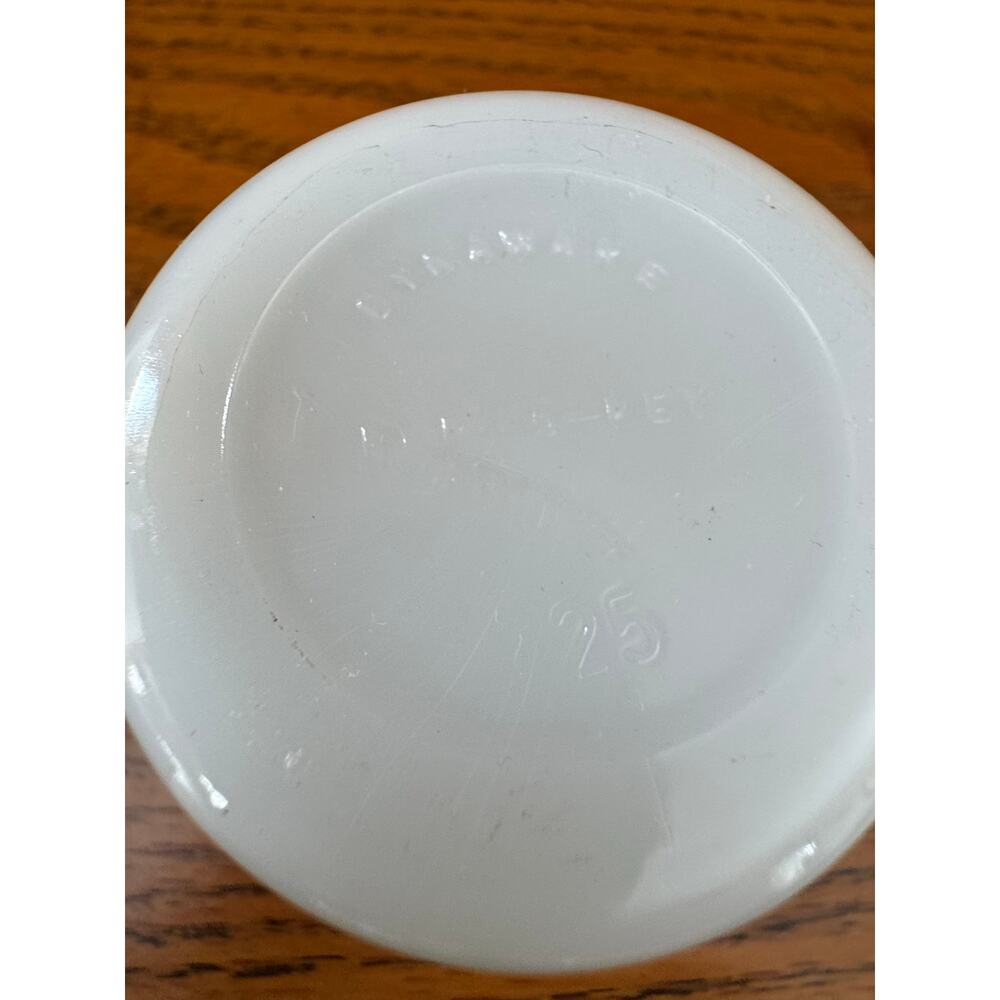 VTG Dynaware Milk Glass Blue Flower Custard Cups Set of 4 Ramekins Cornflower - Picture 12 of 12